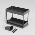 TidyBase 2-Tier Under Sink Organizer – Sliding Cabinet Storage Rack