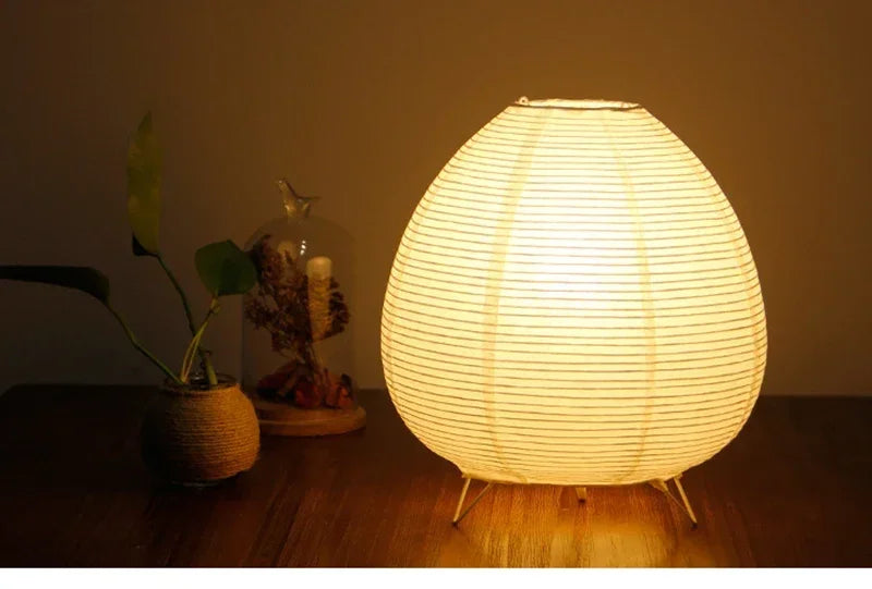 Japanese Rice Paper Table Lamp – Lantern Style