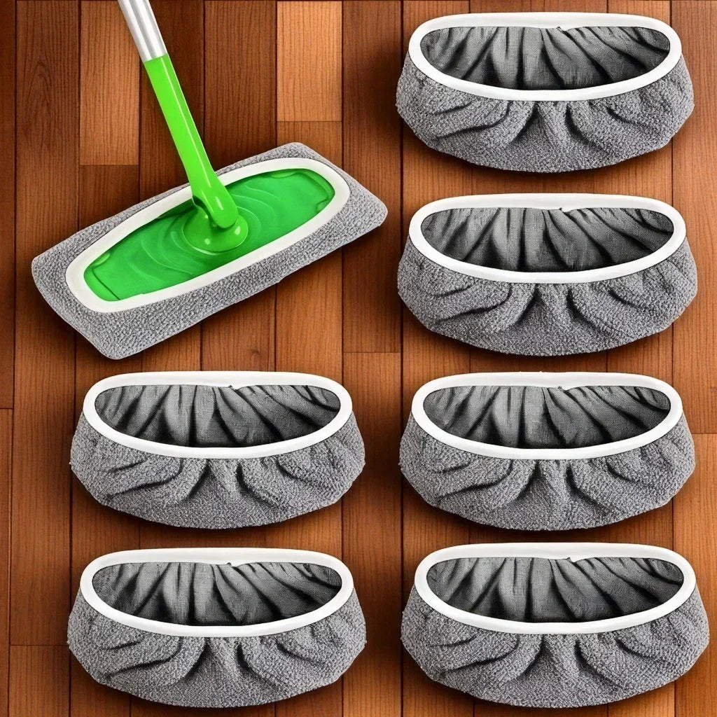 Reusable Mop Pads 4-Pack – High Water Absorption Microfiber