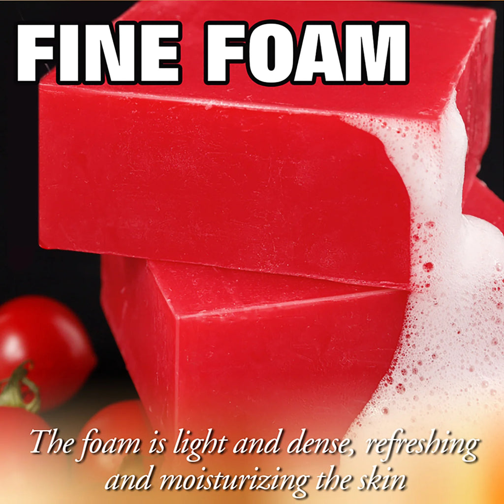 Organic Tomato Soap Bar — Deep Cleanse, Exfoliate & Moisturize