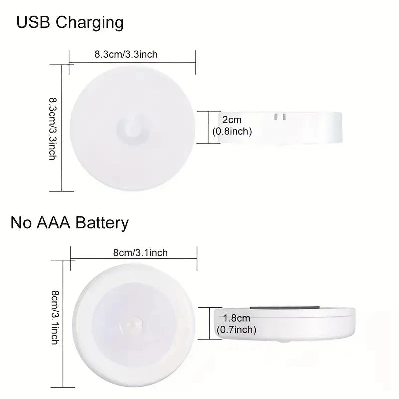 GlowSense Motion Sensor Night Light – Wireless LED Lamp for Bedroom, Hallway & Closet