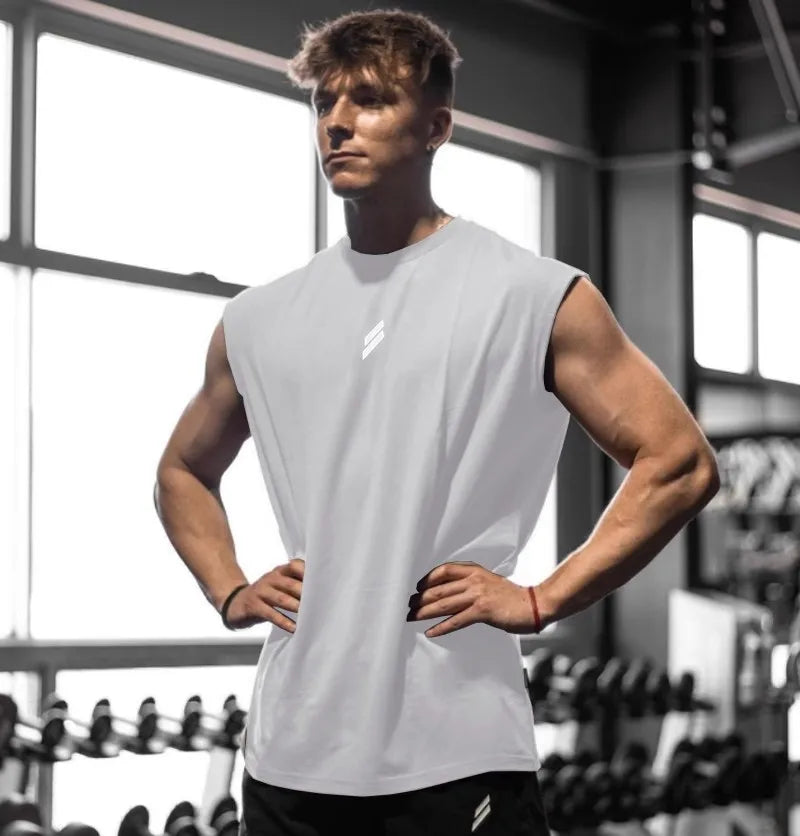 Men's Quick-Dry Sleeveless Athletic Shirt