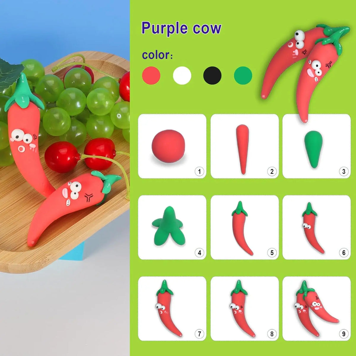 24-Color Air Dry Clay Kit