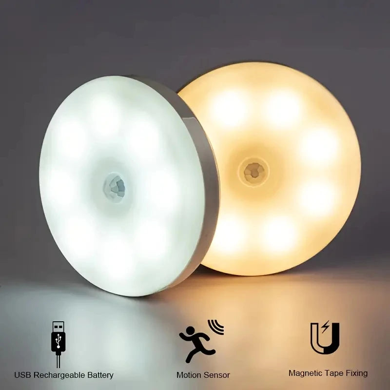 GlowSense Motion Sensor Night Light – Wireless LED Lamp for Bedroom, Hallway & Closet