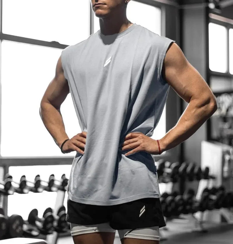 Men's Quick-Dry Sleeveless Athletic Shirt