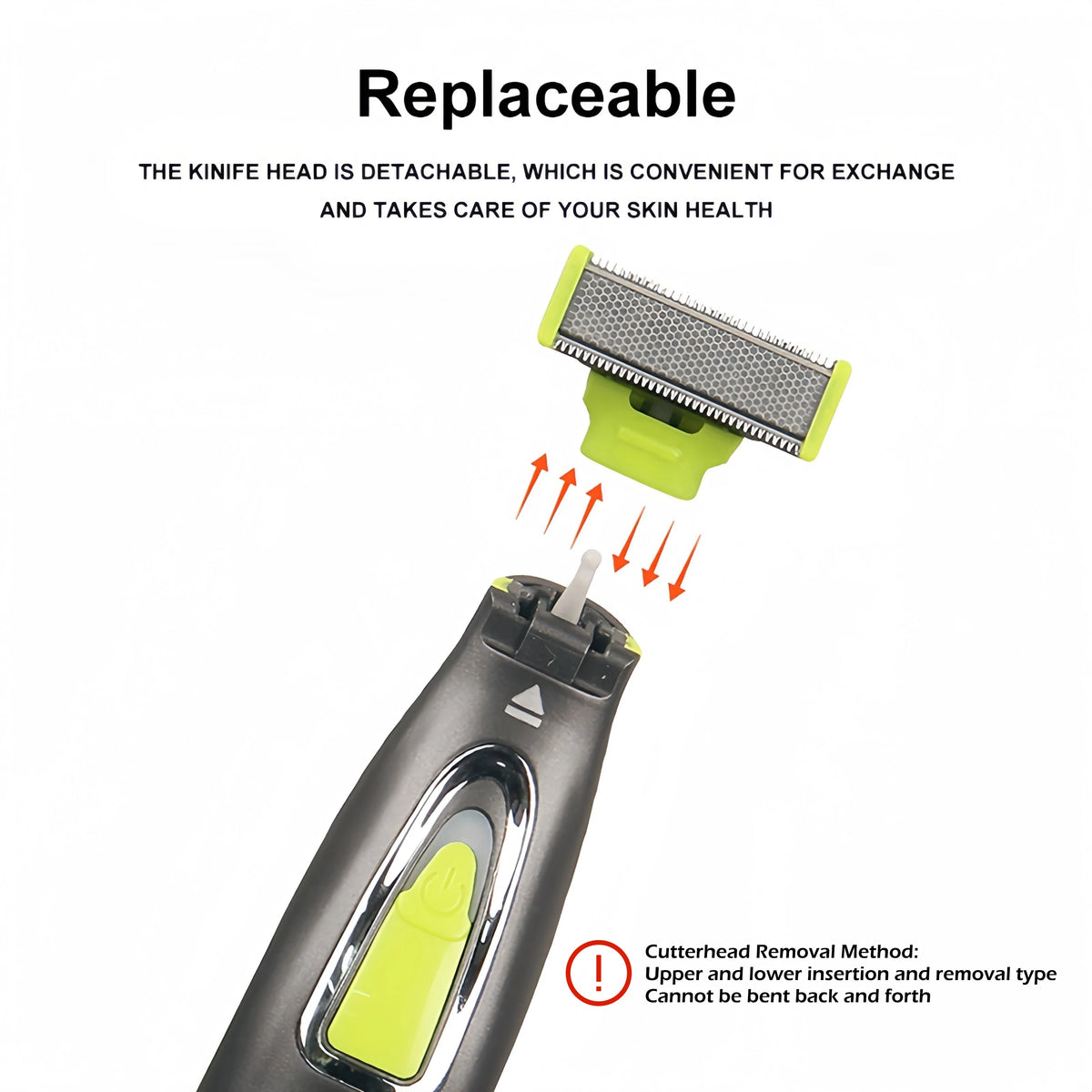 Men's Electric Portable Shaver – USB Rechargeable Trimmer