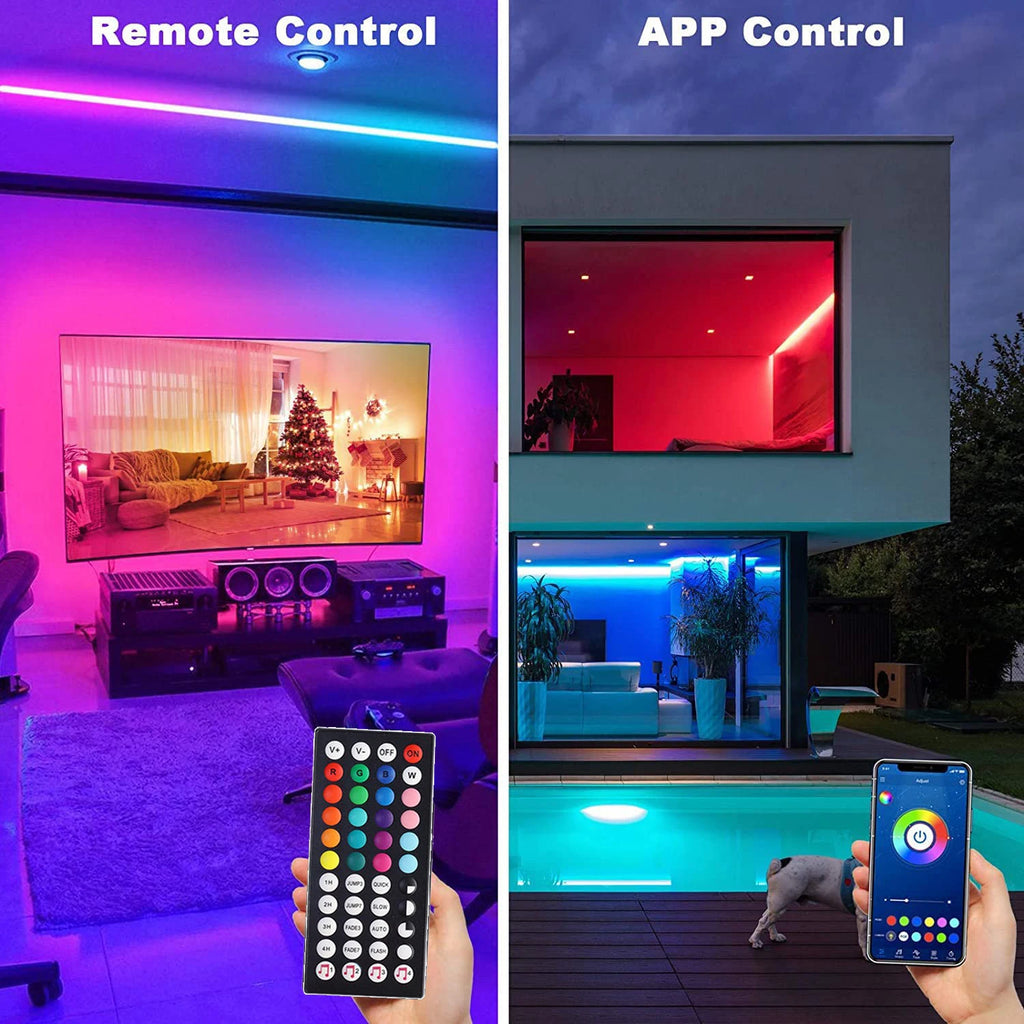 LumaStrip RGB Music-Sync LED Strip Lights – App & Remote Control