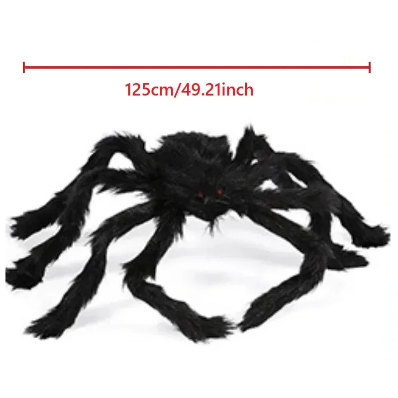 Giant Halloween Spider Decor – Indoor/Outdoor Haunted House Prop
