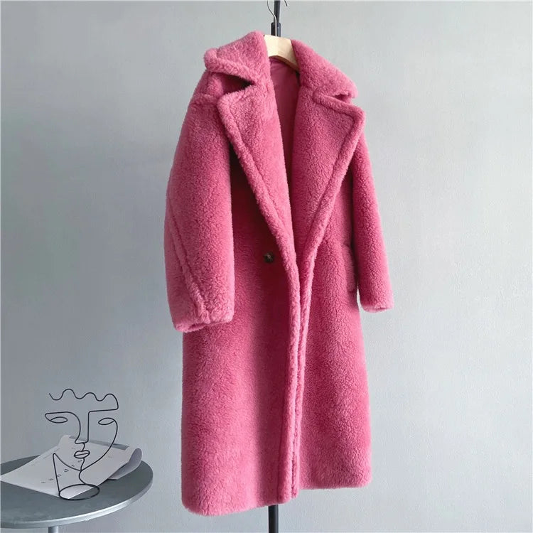 Women's Long Teddy Winter Coat