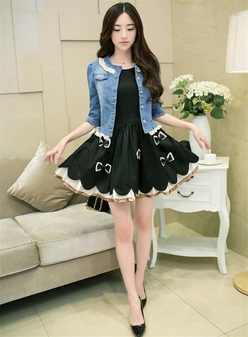 Women's Half Sleeve Denim Jacket