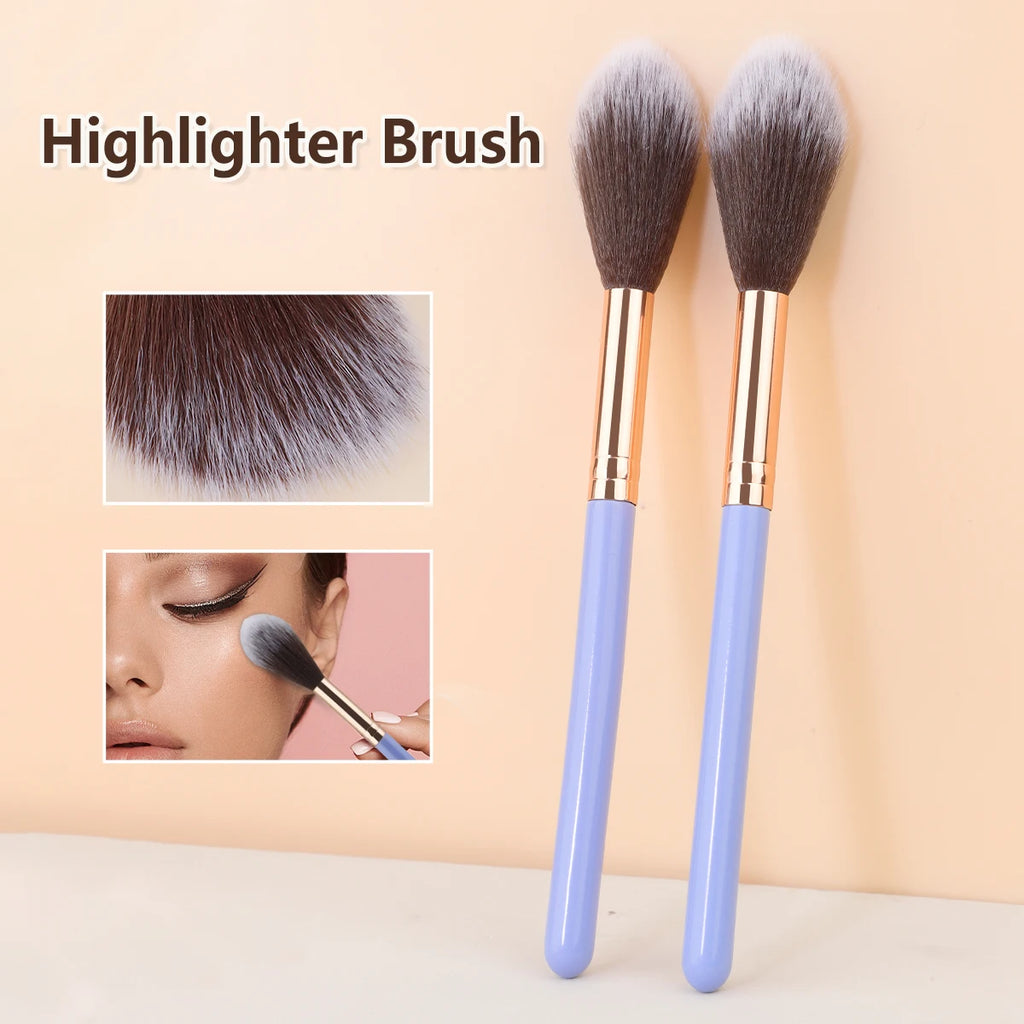 Professional Blush & Highlight Brush Set