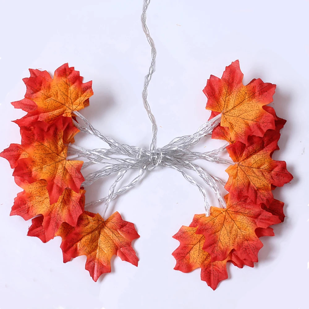 Halloween LED String Lights – Maple Leaf Fairy Lights Garland