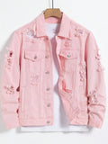 Men's Ripped Denim Jacket