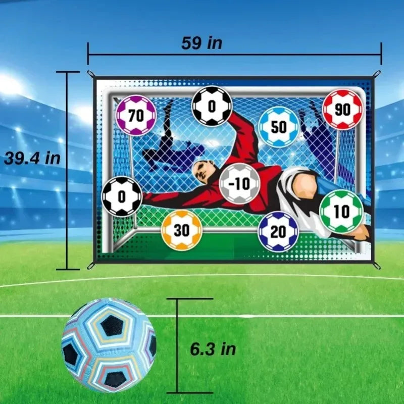 Kids Soccer Goal Game Mat – Indoor & Outdoor Sports Play Set