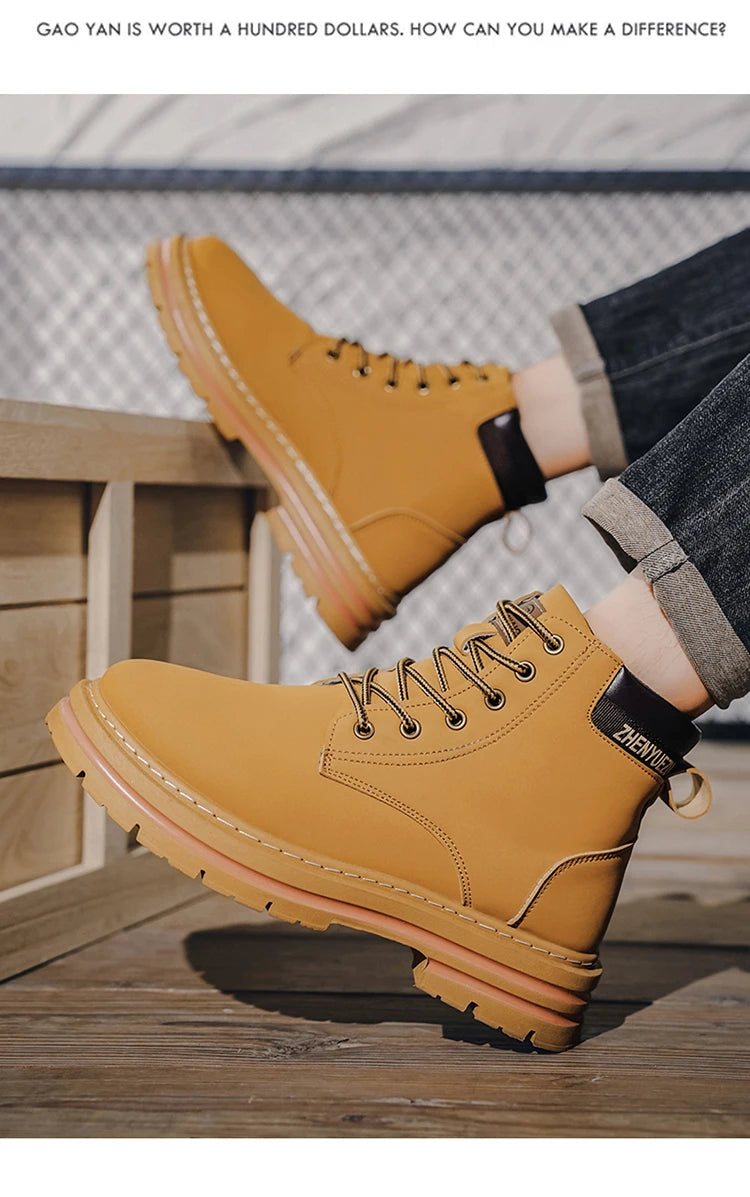 Men's Retro Short Boots