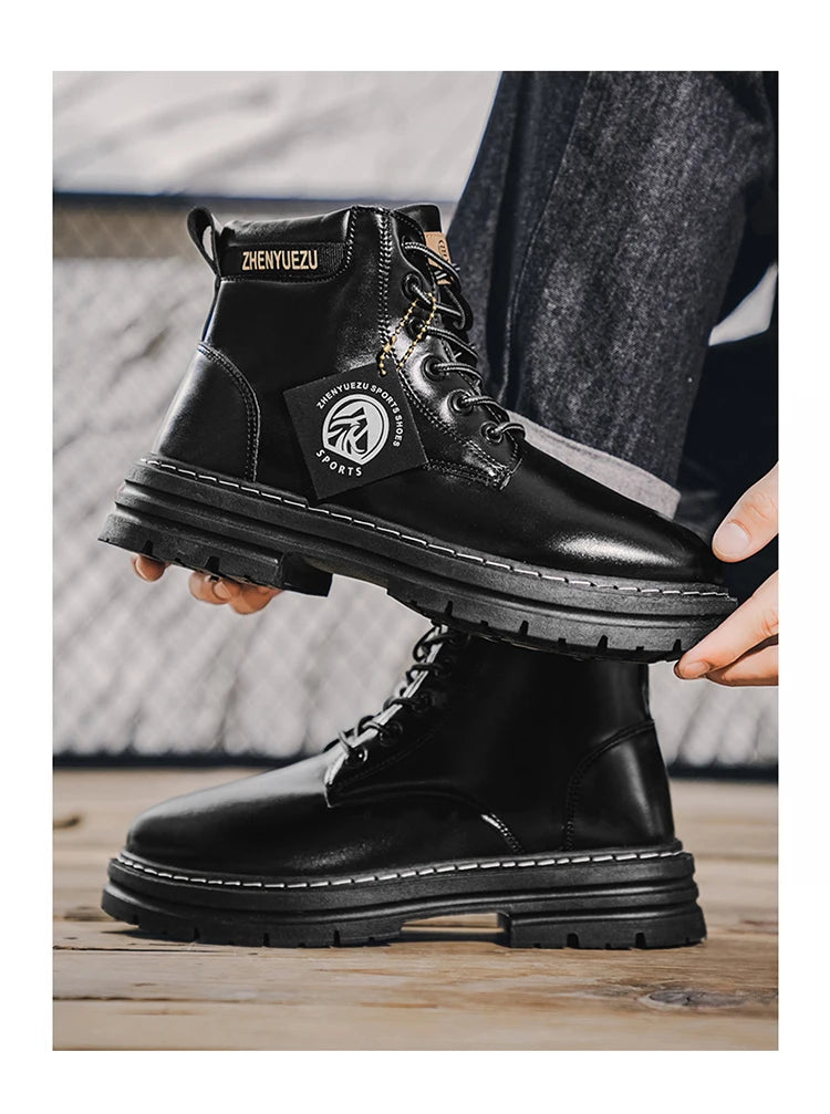 Men's Retro Short Boots