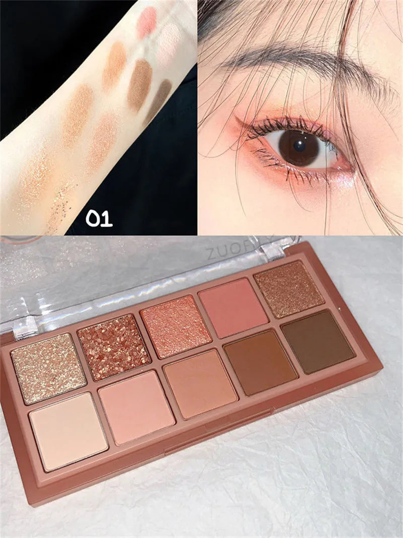 Ten-Color Matte Eyeshadow Palette