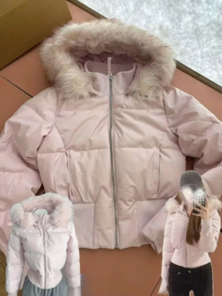 Women's Retro Puffer Parka Jacket
