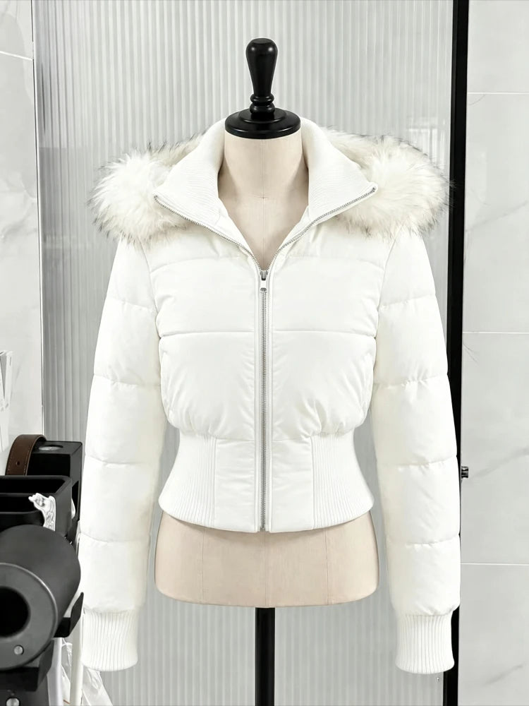 Women's Retro Puffer Parka Jacket