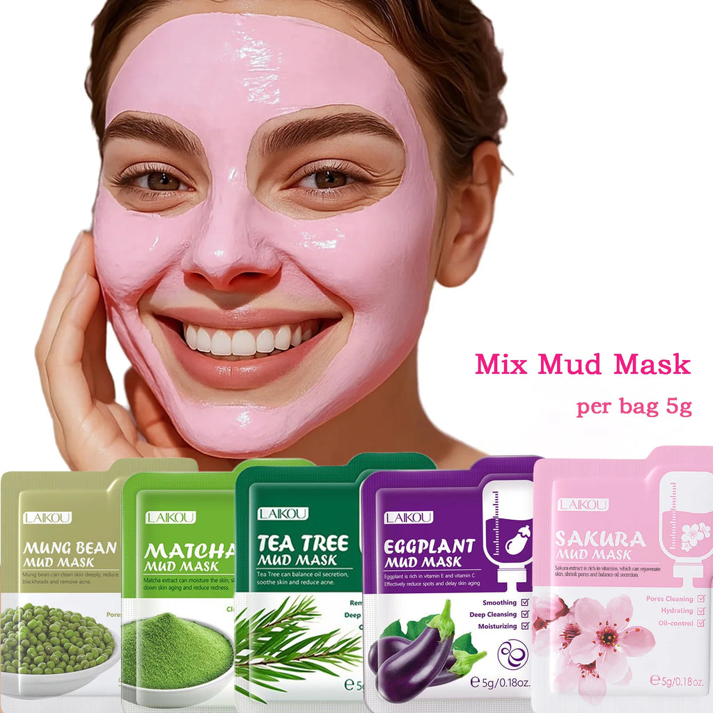 Purifying Clay Face Mask – Deep-Cleansing Mini Mud Mask (5 g)