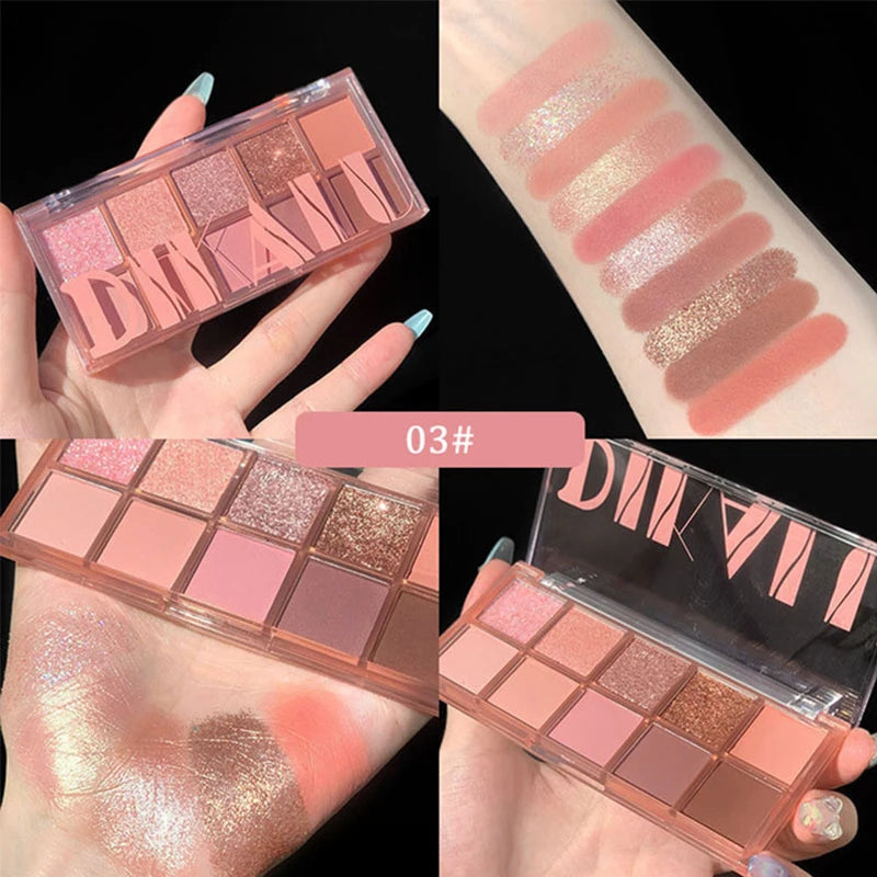 Ten-Color Matte Eyeshadow Palette