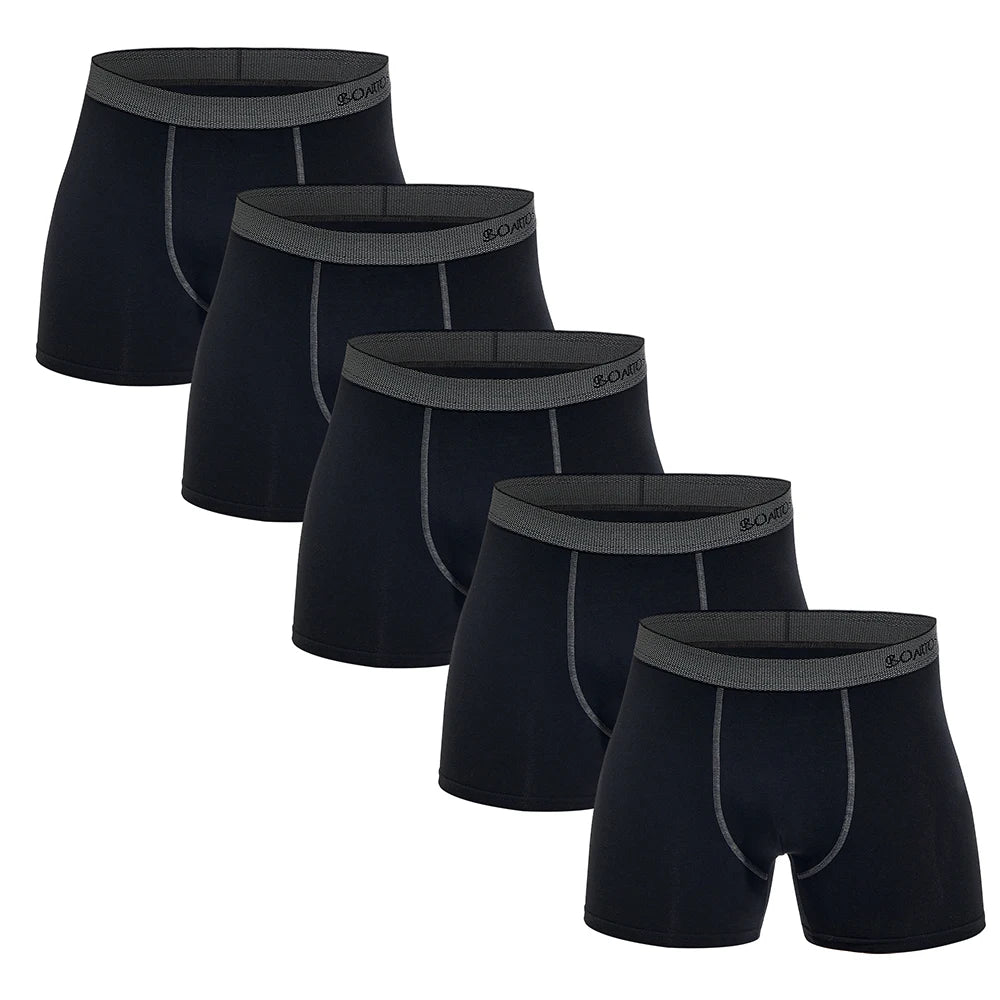 Men's Cotton Boxer Briefs, 5-Pack — Comfortable Everyday Underwear