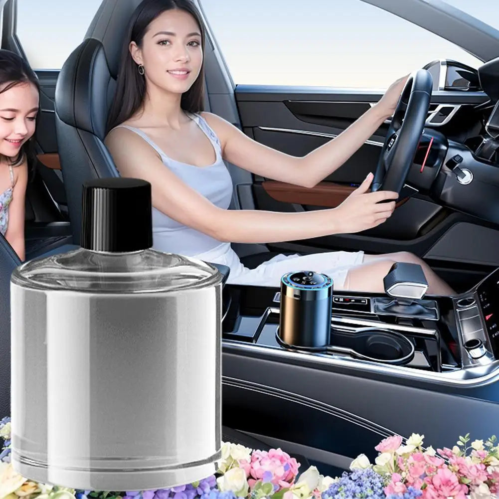 Starry Sky Car Air Freshener – Automatic Aromatherapy Diffuser with Ceiling Ambient Light (10 Scents)