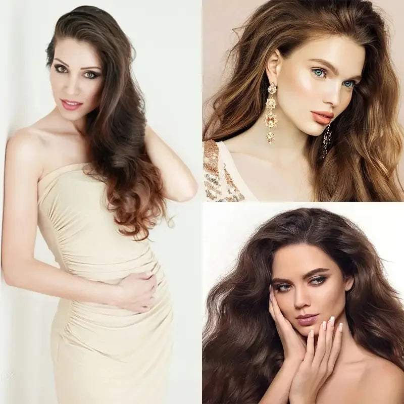 22-Inch Curly Clip-In Hair Extensions – 7-Piece Full Head Set