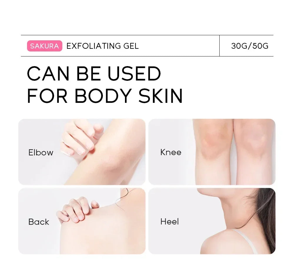 Sakura Exfoliating Peeling Gel – Gentle 3-Minute Facial Exfoliator