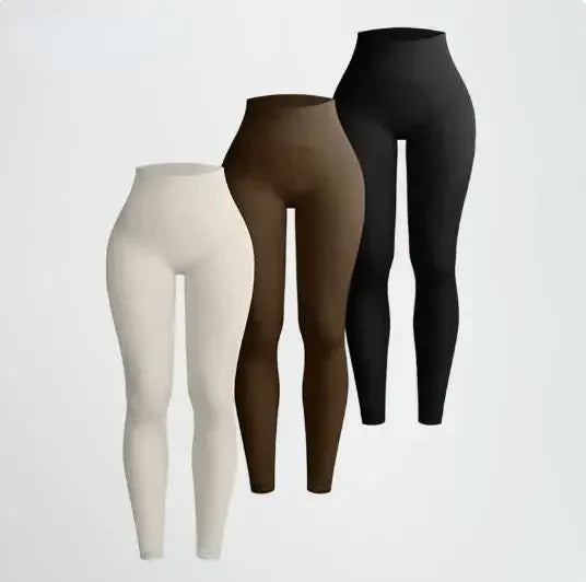 FlexKnit Seamless High-Waist Yoga Leggings