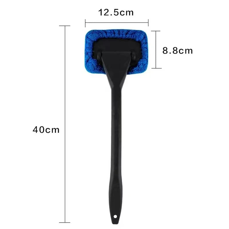 Car Window Cleaner Brush Kit – Interior Windshield Cleaning Tool with Long Handle (4 Colors)