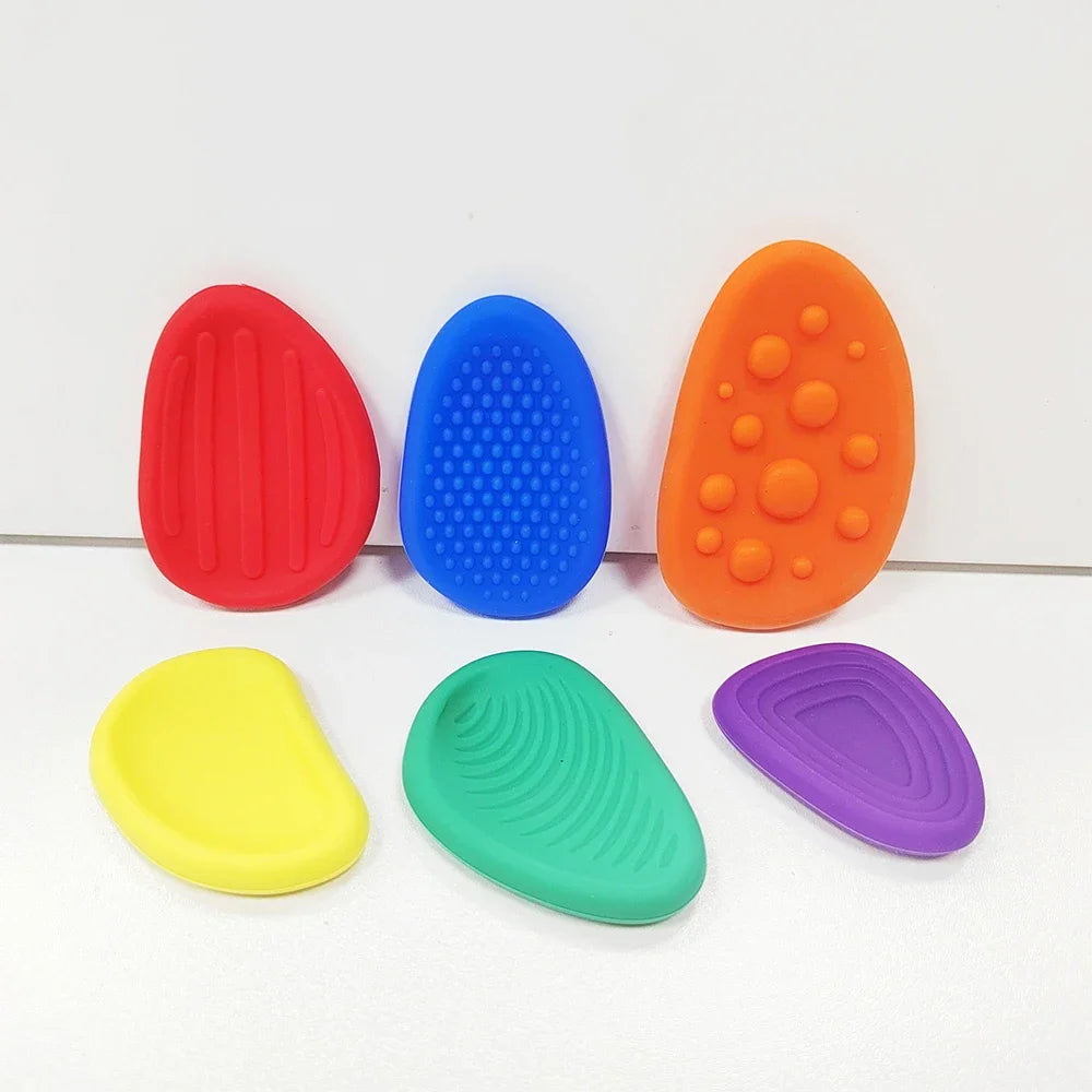 Sensory Fidget Stones 6-Pack – Calming Texture Toys for Kids