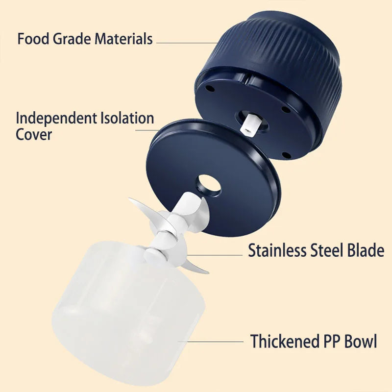 ChopPro 250ML USB Rechargeable Mini Electric Vegetable Chopper