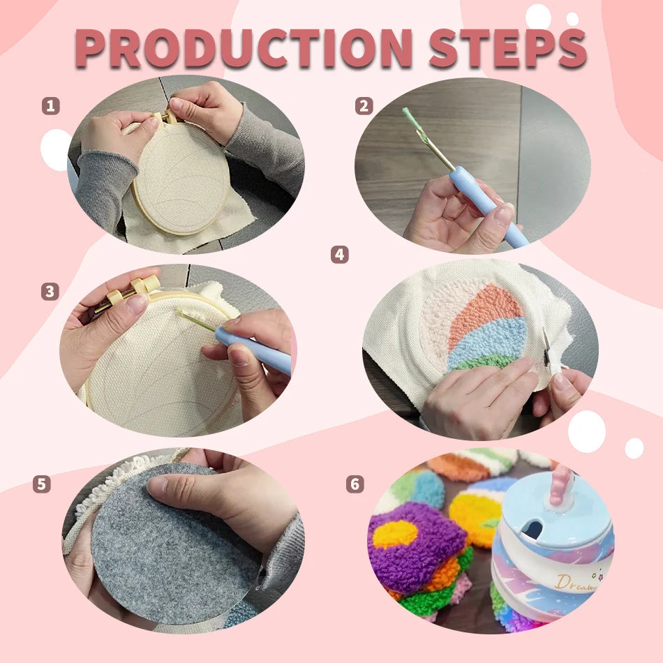 Punch Needle Coaster Kit