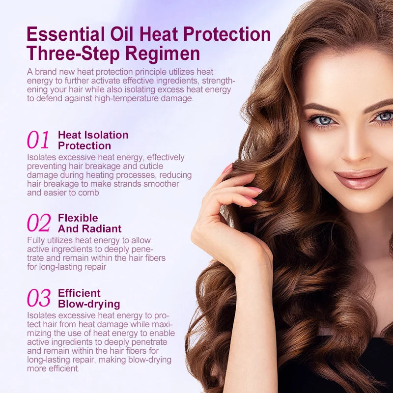 Heat Protectant Spray with Coconut Oil