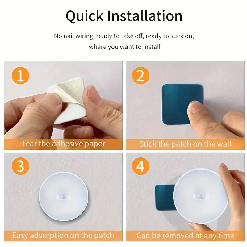 GlowSense Motion Sensor Night Light – Wireless LED Lamp for Bedroom, Hallway & Closet