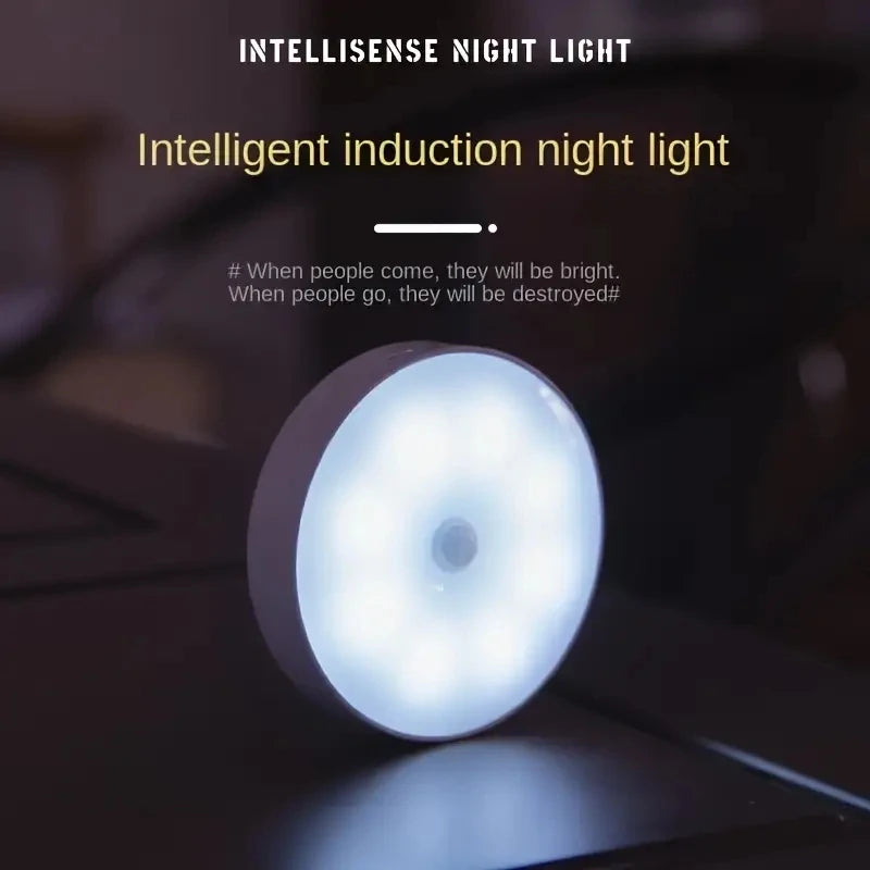 GlowSense Motion Sensor Night Light – Wireless LED Lamp for Bedroom, Hallway & Closet