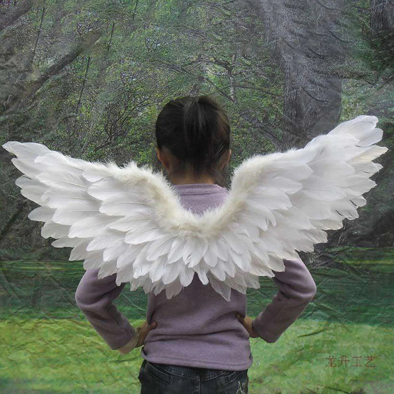 Angel Wings, Halo & Wand Costume Set – White Feather Cosplay Accessories