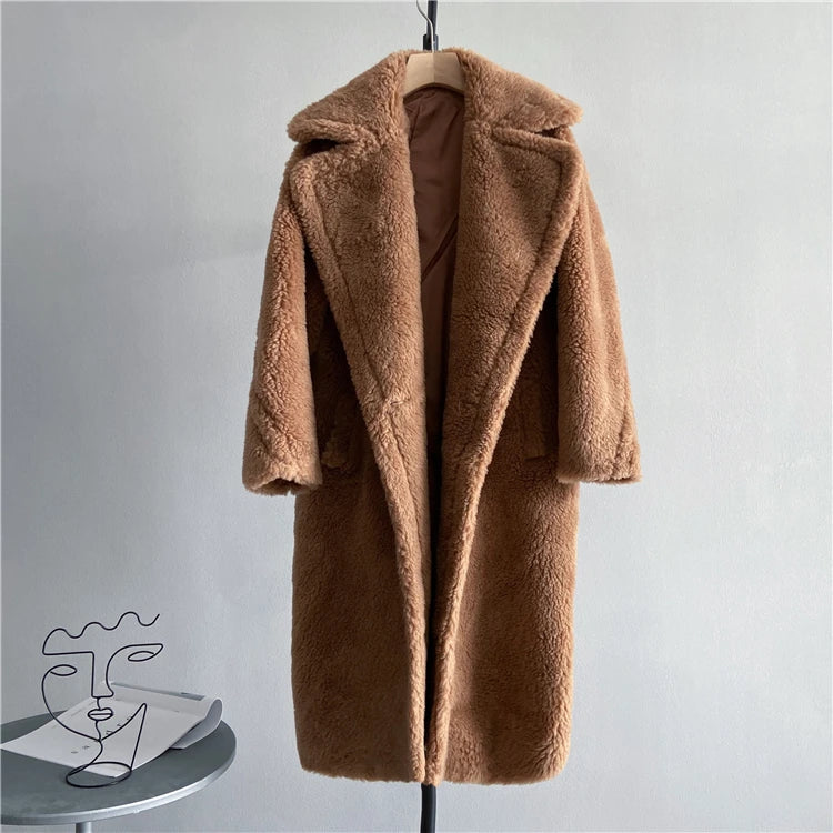 Women's Long Teddy Winter Coat