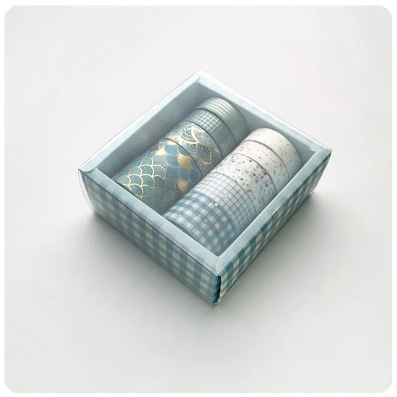 Pink Washi Tape Set with Gold Foil