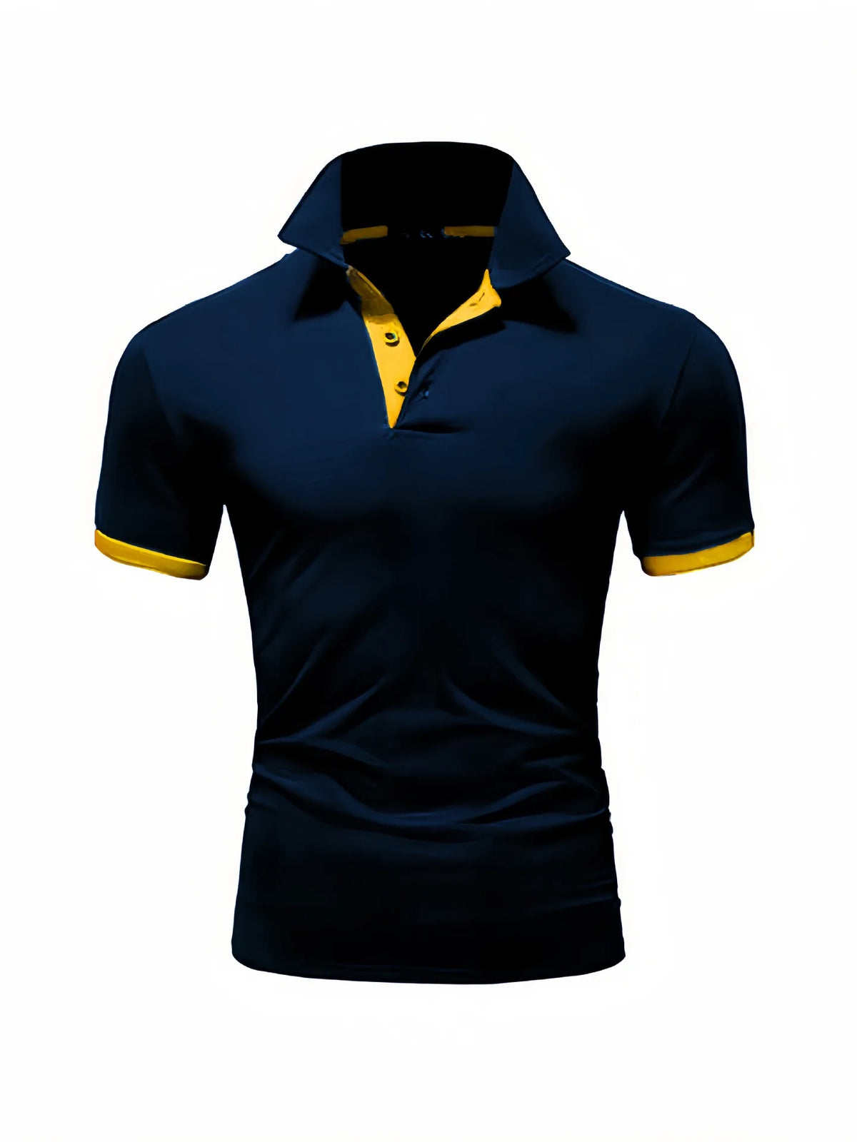 Men's Color Block Slim Fit Polo Shirt