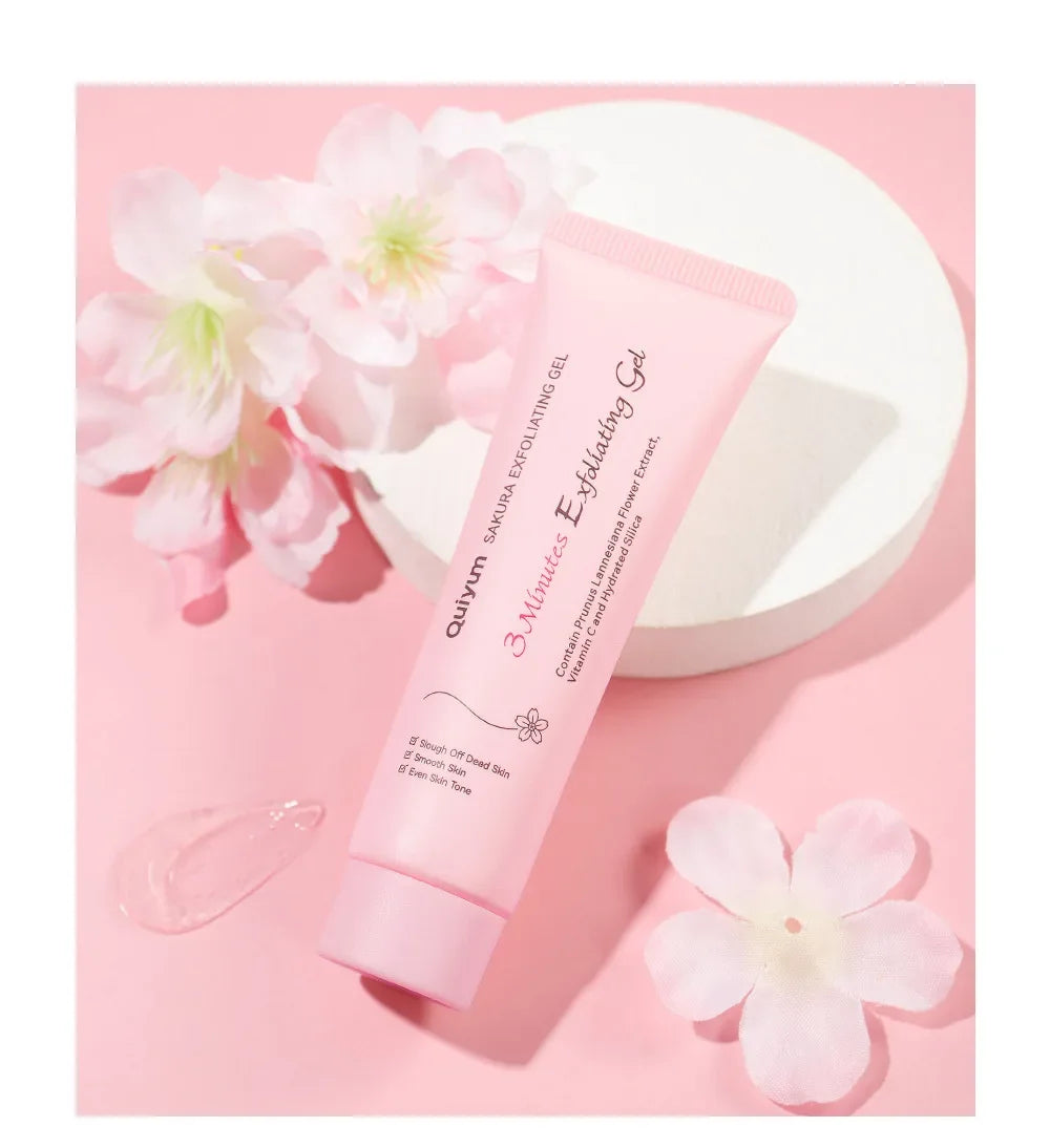 Sakura Exfoliating Peeling Gel – Gentle 3-Minute Facial Exfoliator