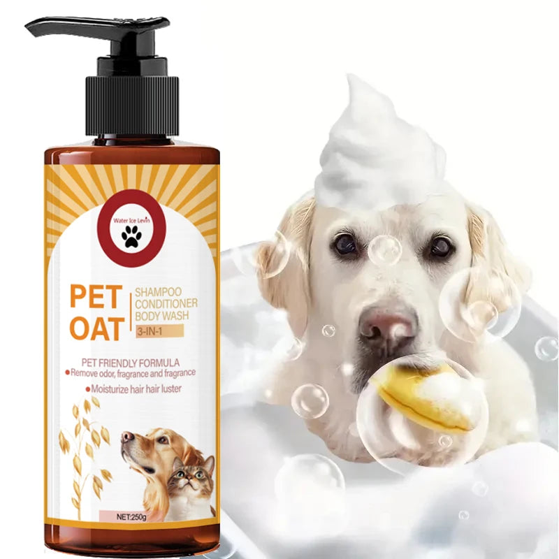 Gentle Deodorizing Pet Shampoo – Soft Coat Formula for Dogs & Cats