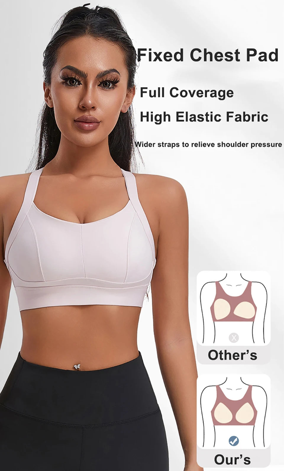 Women's High Impact Padded Sports Bra