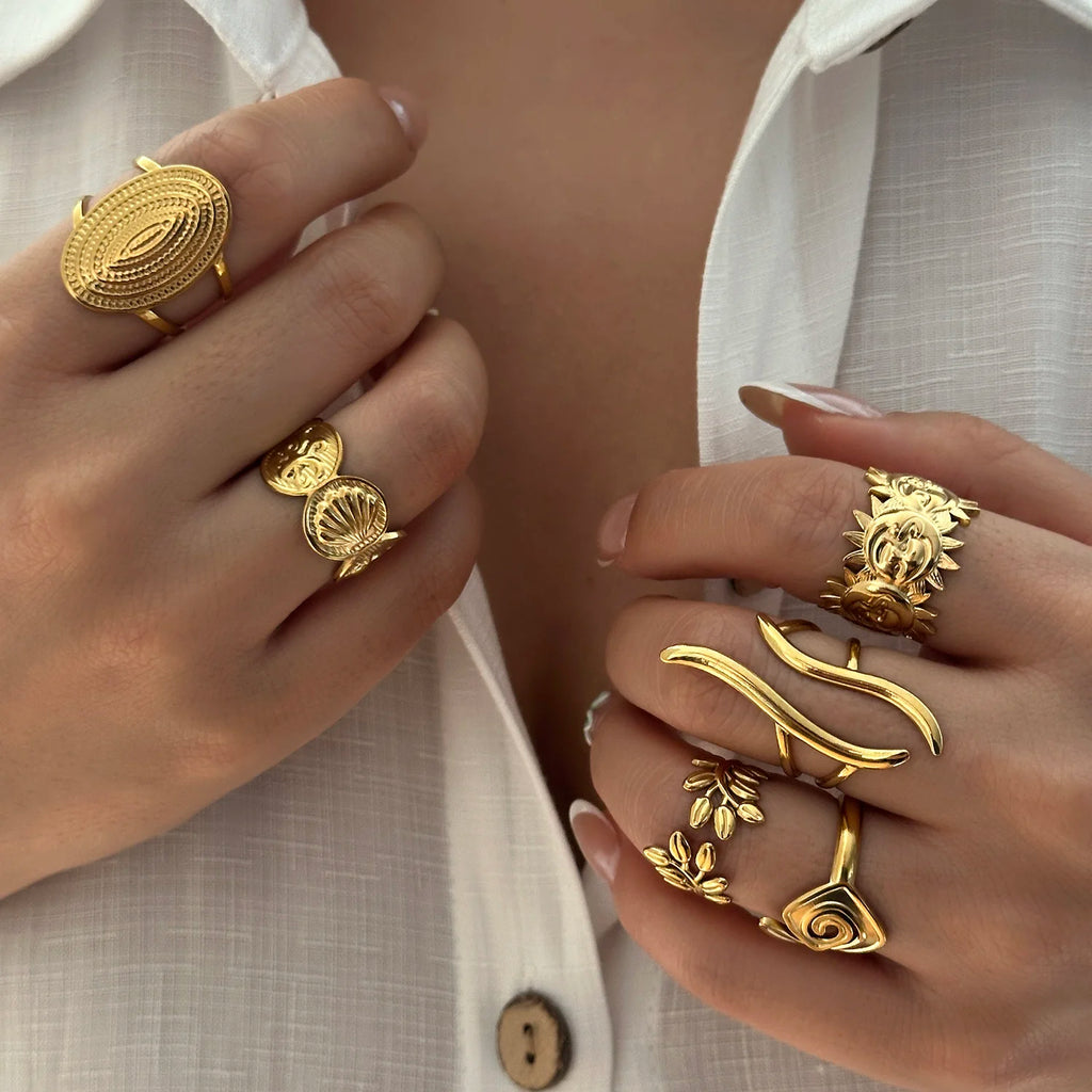 Vintage Open Rings Set