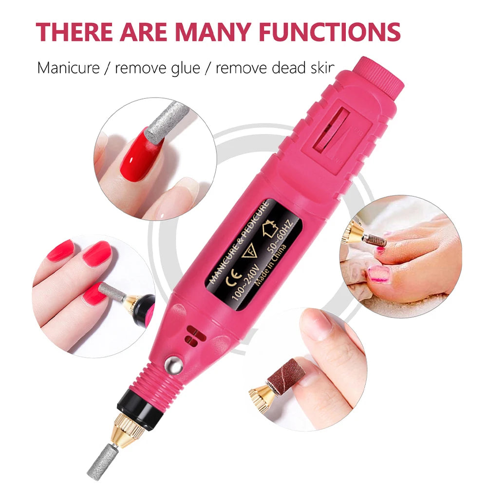 Electric Nail Drill Machine Set – Professional Manicure & Pedicure Kit