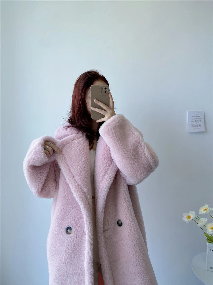 Women's Long Teddy Winter Coat