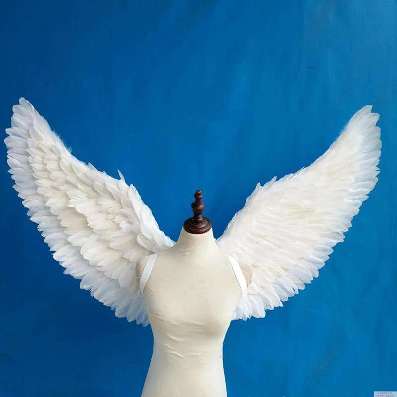 Angel Wings, Halo & Wand Costume Set – White Feather Cosplay Accessories