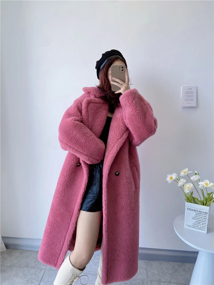 Women's Long Teddy Winter Coat