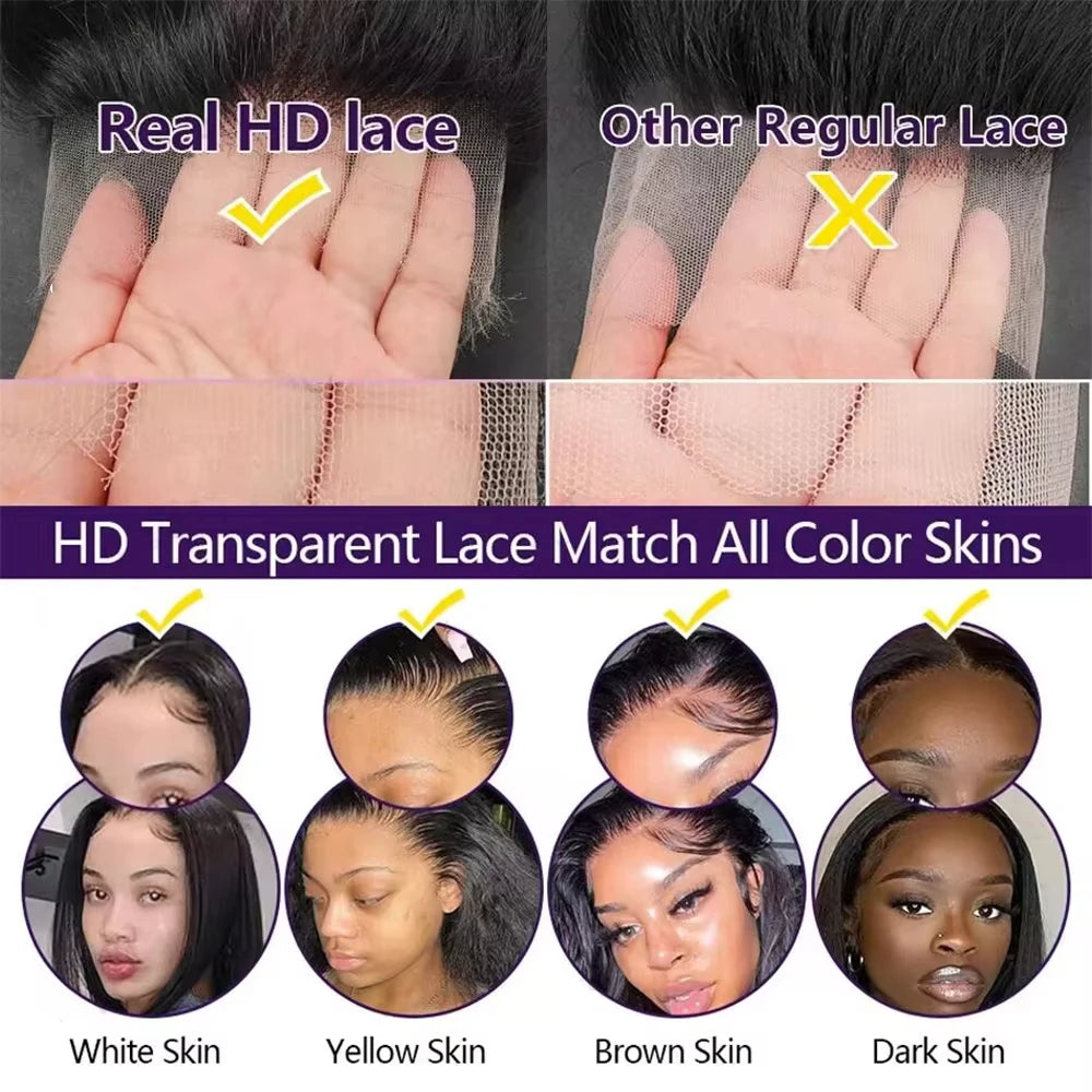 Burmese Curly Human Hair 13x4 Lace Front Wig